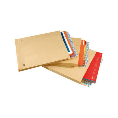 50x Enveloppes armées 280x410mm GPV - soufflet 90mm - Kraft Marron