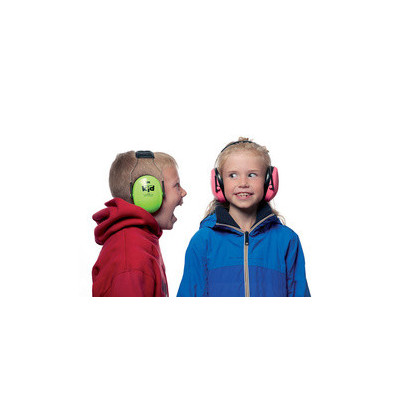 Casque Antibruit Enfant 3M Peltor KIDV - Vert Fluo - Protection SNR 27 DB - Pour Concerts, Feux D'artifice, Bricolage