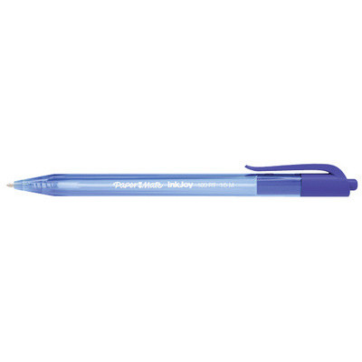 Stylo bille rétractable PAPERMATE Inkjoy 100 RT - M - BLEU