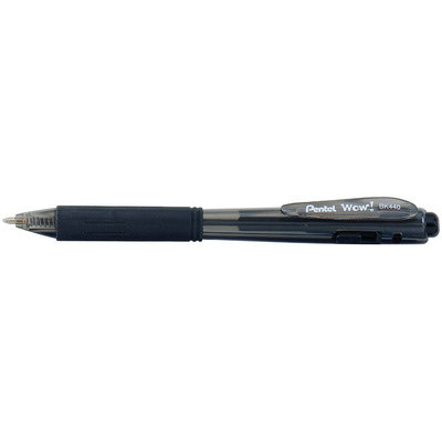 Stylo bille rétractable - PENTEL WOW BK440 - 1mm- NOIR