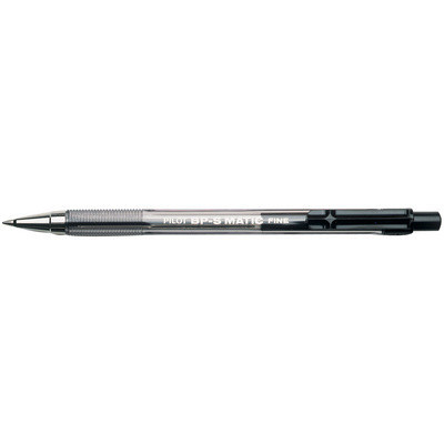 Stylo bille rétractable - PILOT BPS-Matic Fine - 0,21mm- NOIR