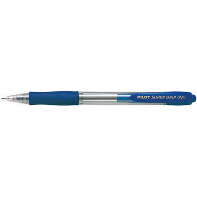 Stylo bille rétractable - PILOT SUPER GRIP M - 0,25mm- M