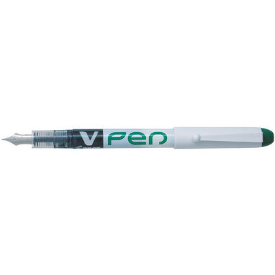 Stylo plume - PILOT V-Pen effaçable - 0,4mm- VERT