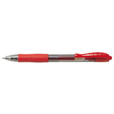 Stylo bille - PILOT G2-07 - 0,32mm- encre gel - ROUGE