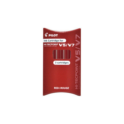 Recharge stylo PILOT V5/V7 - encre gel - ROUGE