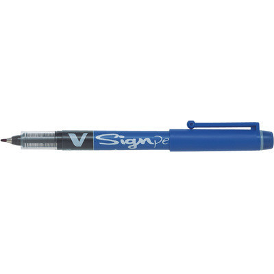 Stylo feutre - PILOT V Sign Pen - 0,6mm- BLEU