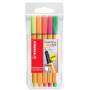 Lot x12 stylos feutre - STABILO Fineliner Point 88 - 0,4mm- (COULEURS ASSORTIES)