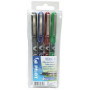 4x Stylos roller - PILOT V-Ball VB 7 - 0,4mm - COULEURS ASSORTIES