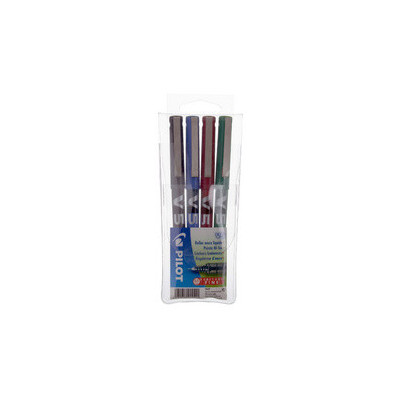 4x Stylos roller - PILOT V5 - 0,3mm - COULEURS ASSORTIES