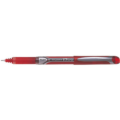 Stylo roller - PILOT V5 Grip - 0,3mm- ROUGE