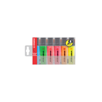 Lot 4x Surligneurs STABILO BOSS ORIGINAL - 2-5mm -(COULEURS ASSORTIES)