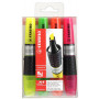 Lot 4x Surligneurs - STABILO LUMINATOR - 2-5mm- (COULEURS ASSORTIES)