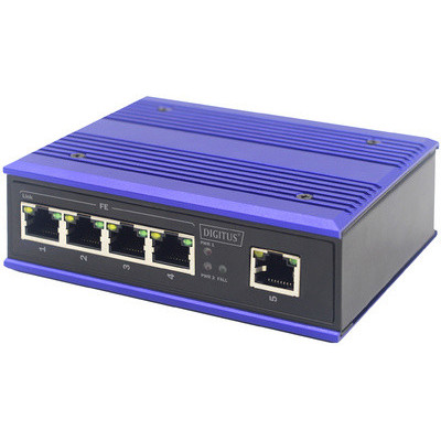 Switch industriel 4x ports Poe DIGITUS 10/100Base TX