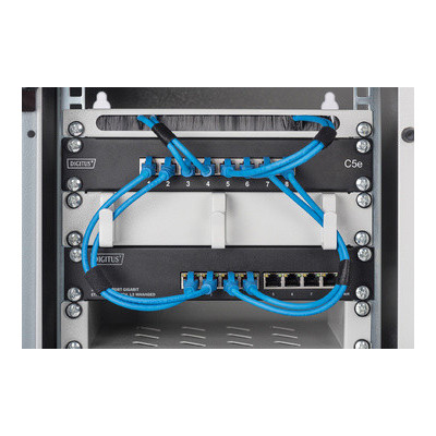 Switch 10\" 8x ports DIGITUS Gigabit 10/100/1000Base TX- Manageable L2