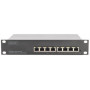 Switch 10\" 8x ports DIGITUS Gigabit 10/100/1000Base TX- Manageable L2