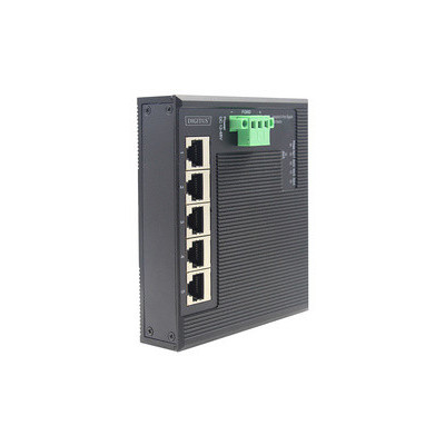 Switch industriel 5x ports DIGITUS Gigabit 10/100/1000Base TX - IP40