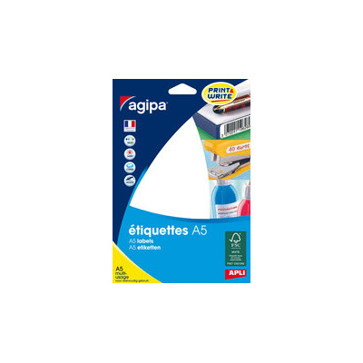 288x Etiquettes AGIPA multi-usages- 32x40mm - A5 - BLANC