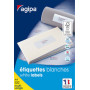 400x Etiquettes AGIPA multi-usages coins droits- 105x148,5 - A5 - BLANC