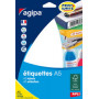 48x Etiquettes AGIPA multi-usages- 64x133mm - A5 - BLANC