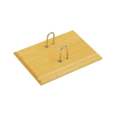 Socle pour éphéméride en bois vernis