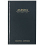 Agenda LECAS journalier Recettes - Dépenses perpétuels 14x22cm Couverture noir