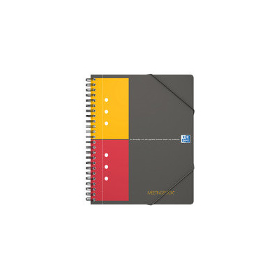 Cahier spirale 17,5x22cm A5+ - OXFORD Meetingbook - 160ppetits carreaux 5x5mm