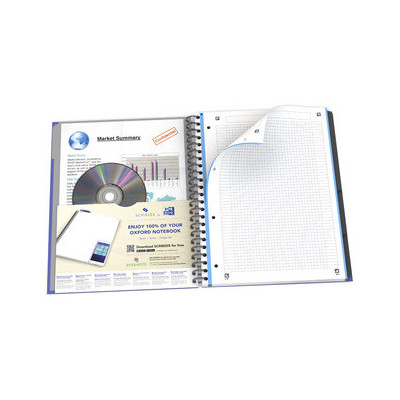 Cahier 24x32cm A4+ - OXFORD Activebook - 160ppetits carreaux 5x5mm