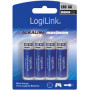 4x piles LogiLink alcaline Ultra Power - Mignon (AA/LR6)- 1,5v