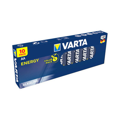 10x piles VARTA alcaline Energy - Mignon (AA/LR6) - 1,5v