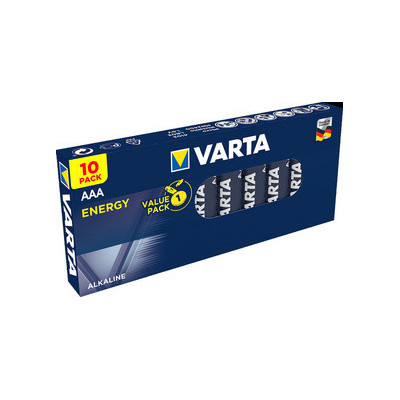 10x piles VARTA alcaline Energy - Micro (AAA/LR3) - 1,5v