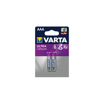 2x piles VARTA au lithium ULTRA LITHIUM - Micro (AAA)- 1,5v