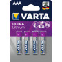 4x piles VARTA au lithium ULTRA LITHIUM - Micro (AAA)- 1,5v