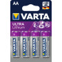 4x piles VARTA au lithium ULTRA Lithium - Mignon (AA) - 1,5v