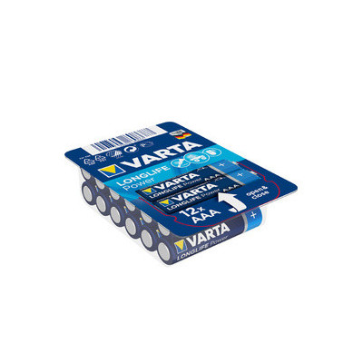 12x piles VARTA alcaline LONGLIFE Power BIG BOX - AAA - 1,5v