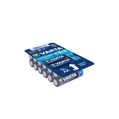 12x piles VARTA alcaline LONGLIFE Power BIG BOX - Mignon (AA) - 1,5v