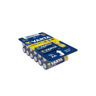 12x piles VARTA alcaline Longlife BIG BOX - Mignon (AA) - 1,5v