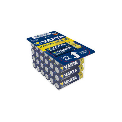 24x piles VARTA alcaline Longlife BIG BOX - Mignon (AA) - 1,5v