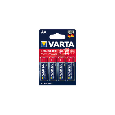 4x piles VARTA alcaline LONGLIFE Max Power - Mignon - (AA) - 1,5v