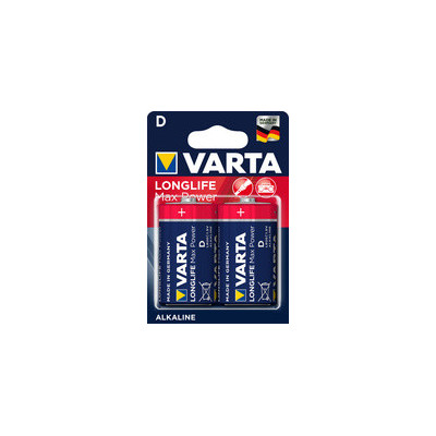 2x piles VARTA alcaline LONGLIFE Max Tech - Mono (D/LR20) - 1,5v