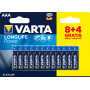 12x piles VARTA alcaline LONGLIFE Power - micro (AAA) - 8+4 - 1,5v