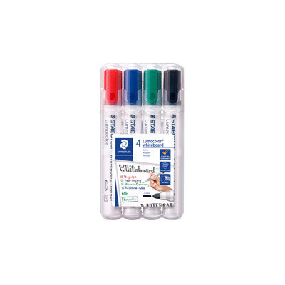 Feutre tableau blanc - STAEDTLER Lumocolor 351 - 2mm pointe ogive - COULEURS ASSORTIES