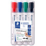 Feutre tableau blanc - STAEDTLER Lumocolor 351 - 2mm pointe ogive - COULEURS ASSORTIES