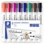 Feutre tableau blanc - STAEDTLER Lumocolor 351 - 2mm pointe ogive - COULEURS ASSORTIES