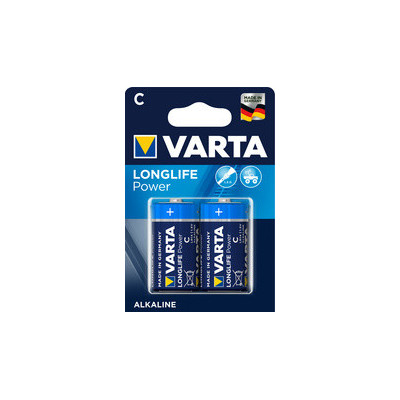 2x piles VARTA alcaline LONGLIFE Power - Baby (C/LR14) - 1,5v