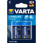 2x piles VARTA alcaline LONGLIFE Power - Baby (C/LR14) - 1,5v