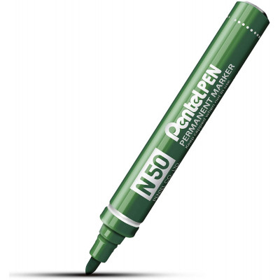 Marqueur permanent - PENTEL N50 - 2mm pointe ogive - VERT