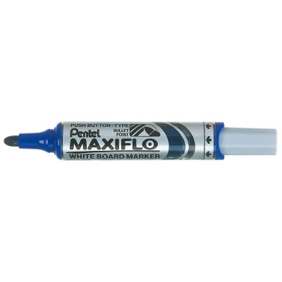 Feutre tableau blanc - PENTEL MAXIFLO MWL5M - 2,5mm pointe ogive - BLEU