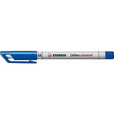 Stylo feutre permanent - STABILO OHPen universal - 1mm- BLEU