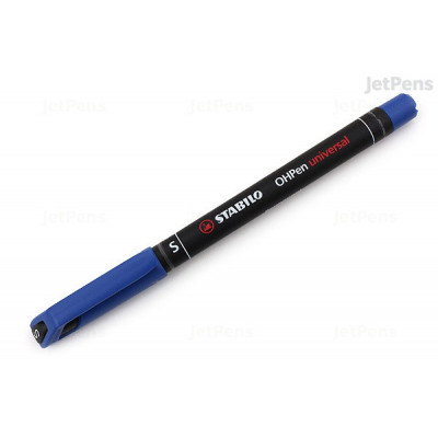 Stylo feutre permanent - STABILO OHPen universal - 0,4mm- BLEU