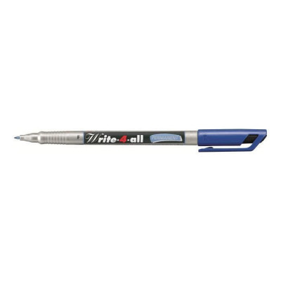 Stylo feutre permanent - STABILO Write-4-all - 0,7mm pointe ogive - BLEU